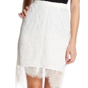 Nordstrom Cupcakes and cashmere White lace skirt